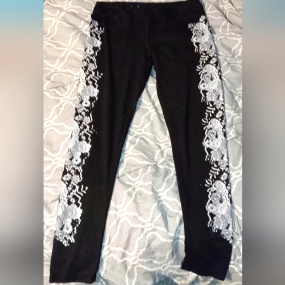 Flower design leggings